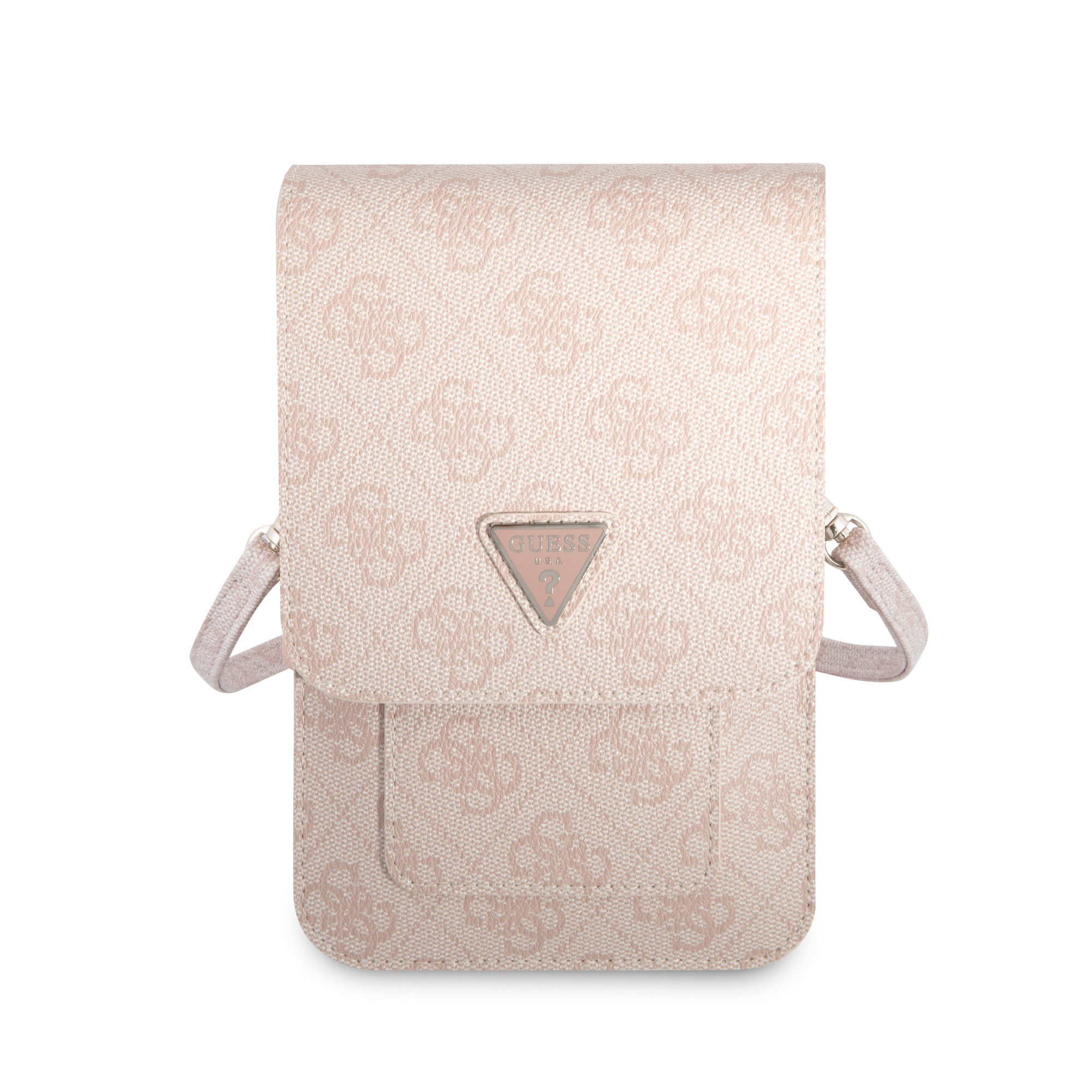 Foto 2 | Cartera Original Guess 4g Triángulo Rosa