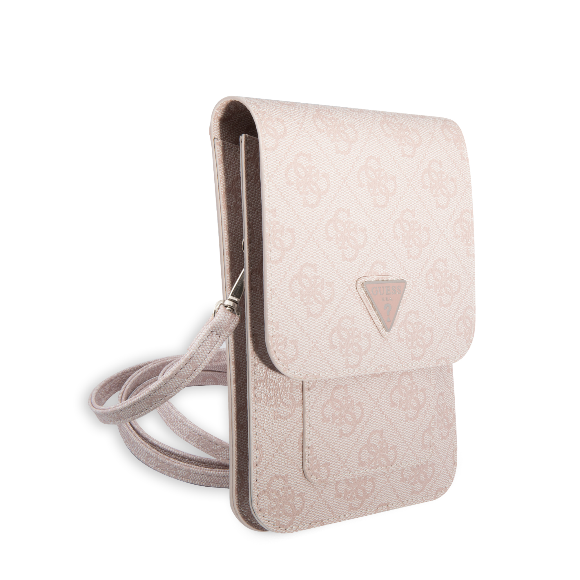 Foto 3 | Cartera Original Guess 4g Triángulo Rosa