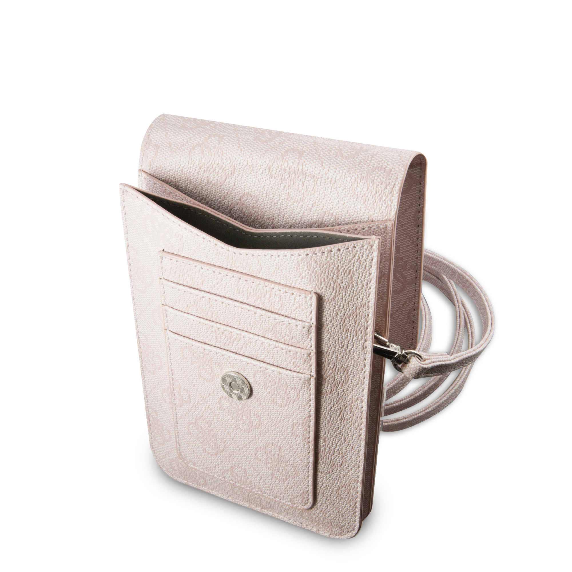Foto 4 | Cartera Original Guess 4g Triángulo Rosa