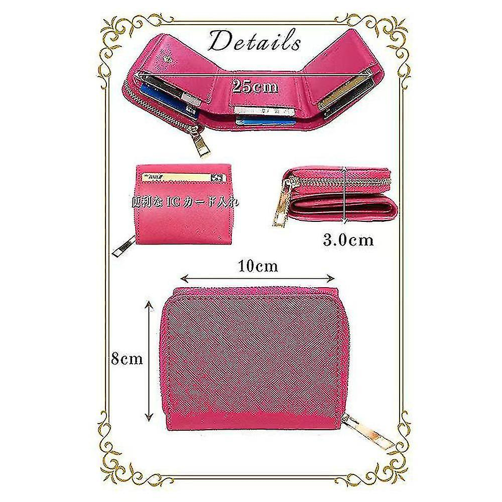 Foto 3 pulgar | Tarjetero Corto De Piel Huoguo Para Mujer - Venta Internacional.