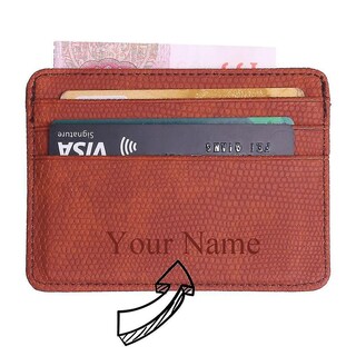 Foto 5 | Funda Tipo Cartera Con Tarjetero Huoguo Miniviaje Diseño De Lagartijas - Venta Internacional.