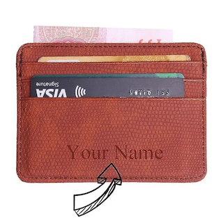 Foto 5 | Funda Tipo Cartera Con Tarjetero Huoguo Miniviaje Diseño De Lagartijas - Venta Internacional.