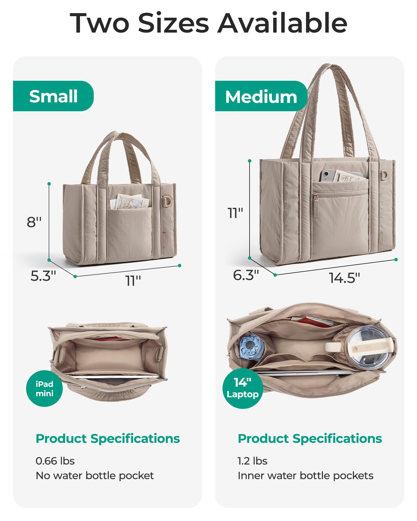 Foto 3 | Bolsa Bagsmart Pequeña Y Ligera Para Mujer  Color Negro - Venta Internacional.