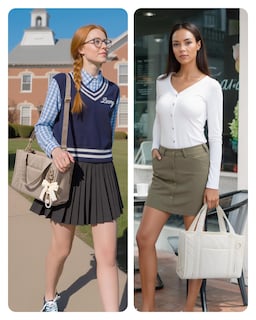 Foto 6 | Bolso Bagsmart Minibandolera Bagsmart De 6 Litros Para Mujer Color Crema - Venta Internacional.