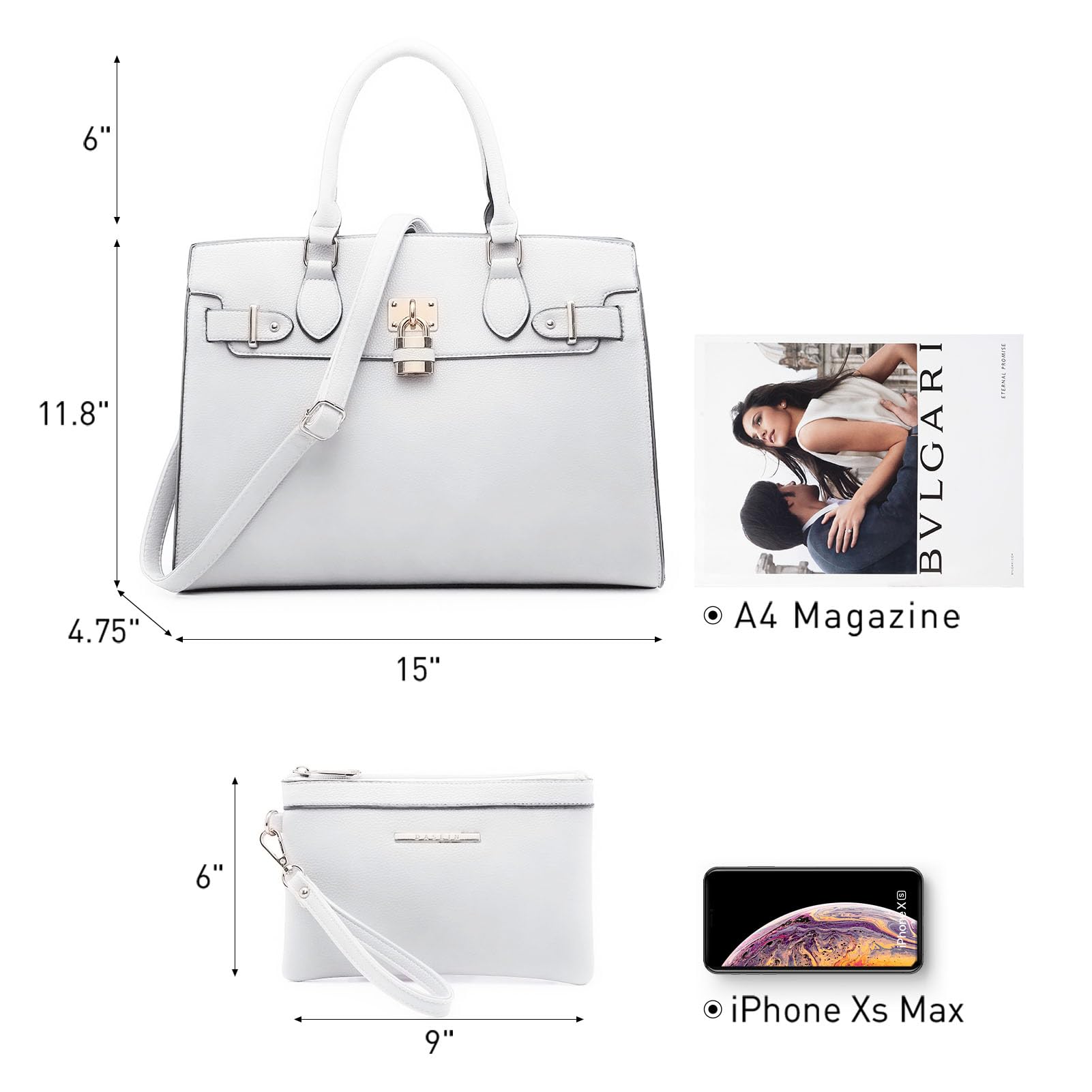 Foto 5 pulgar | Bolso De Hombro Dasein Para Mujer Con Cartera - Venta Internacional.