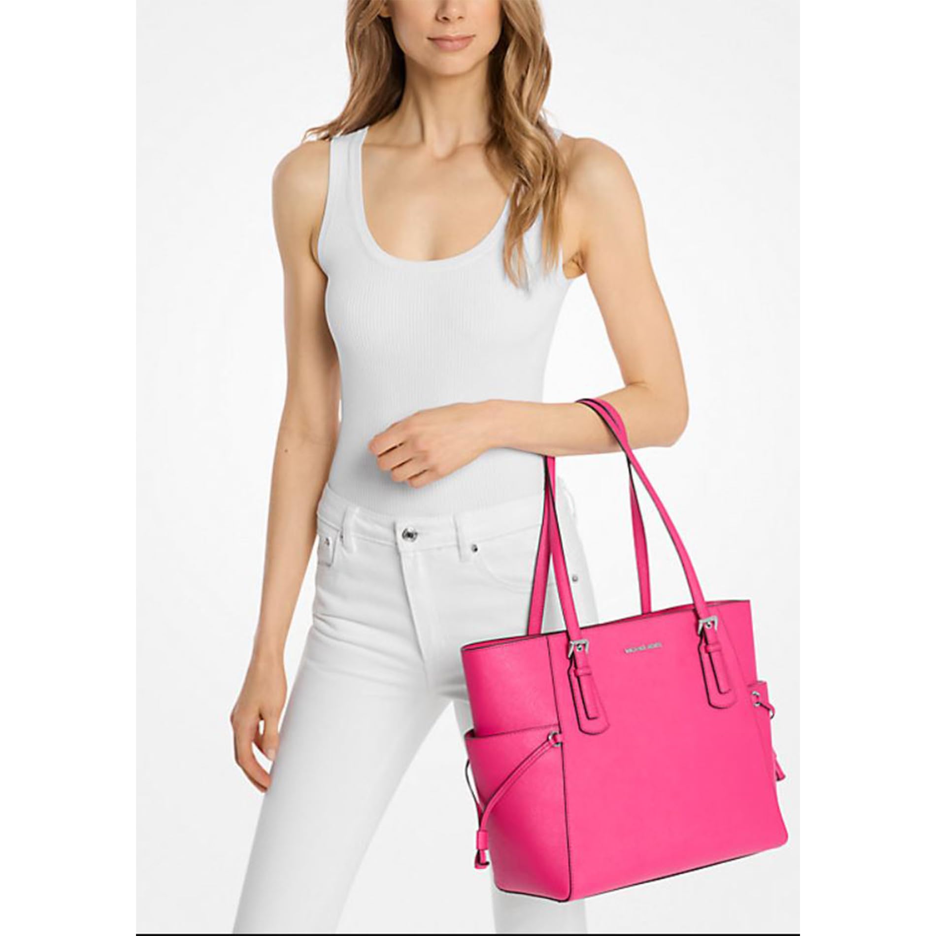 Foto 4 pulgar | Bolso Michael Kors De Piel Saffiano Tamaño Grande - Venta Internacional.