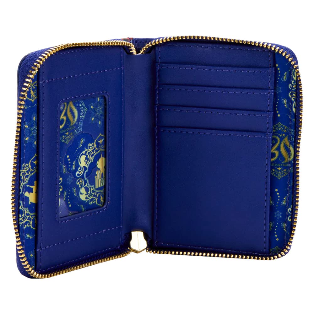 Foto 5 pulgar | Wallet Loungefly Aladdin  30 Aniversario  Ziparound Disney - Venta Internacional.