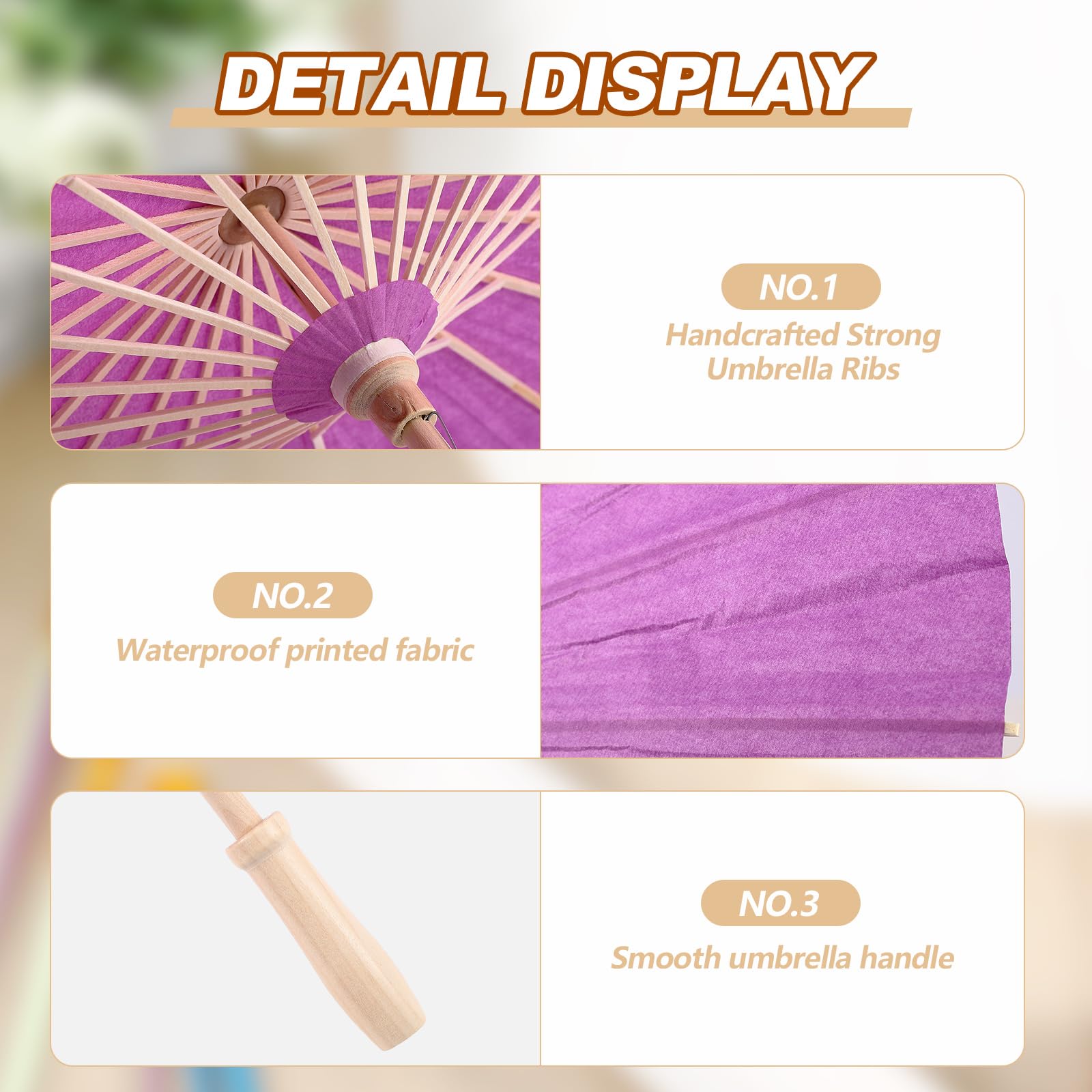 Foto 4 pulgar | Paraguas De Papel Sanwuta, Decorativo, Chino Y Japonés, 20 Unidades - Venta Internacional.