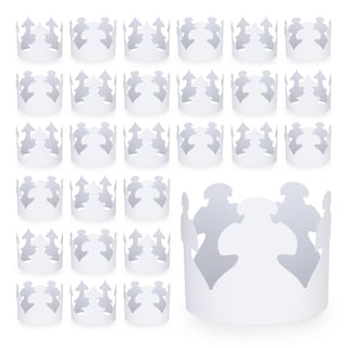 Foto 7 | Coronas De Papel Hygloss, Personalizables, Color Blanco, 144 Unidades, Fabricadas En Ee. Uu. - Venta Internacional.