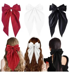 Foto 1 | 3 Xtellar Moños Para Cabello Lazos Grandes Elegantes Accesorios Niña