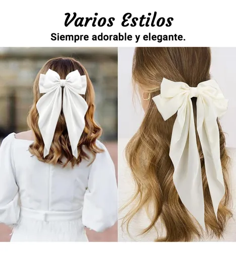 Foto 4 | 3 Xtellar Moños Para Cabello Lazos Grandes Elegantes Accesorios Niña