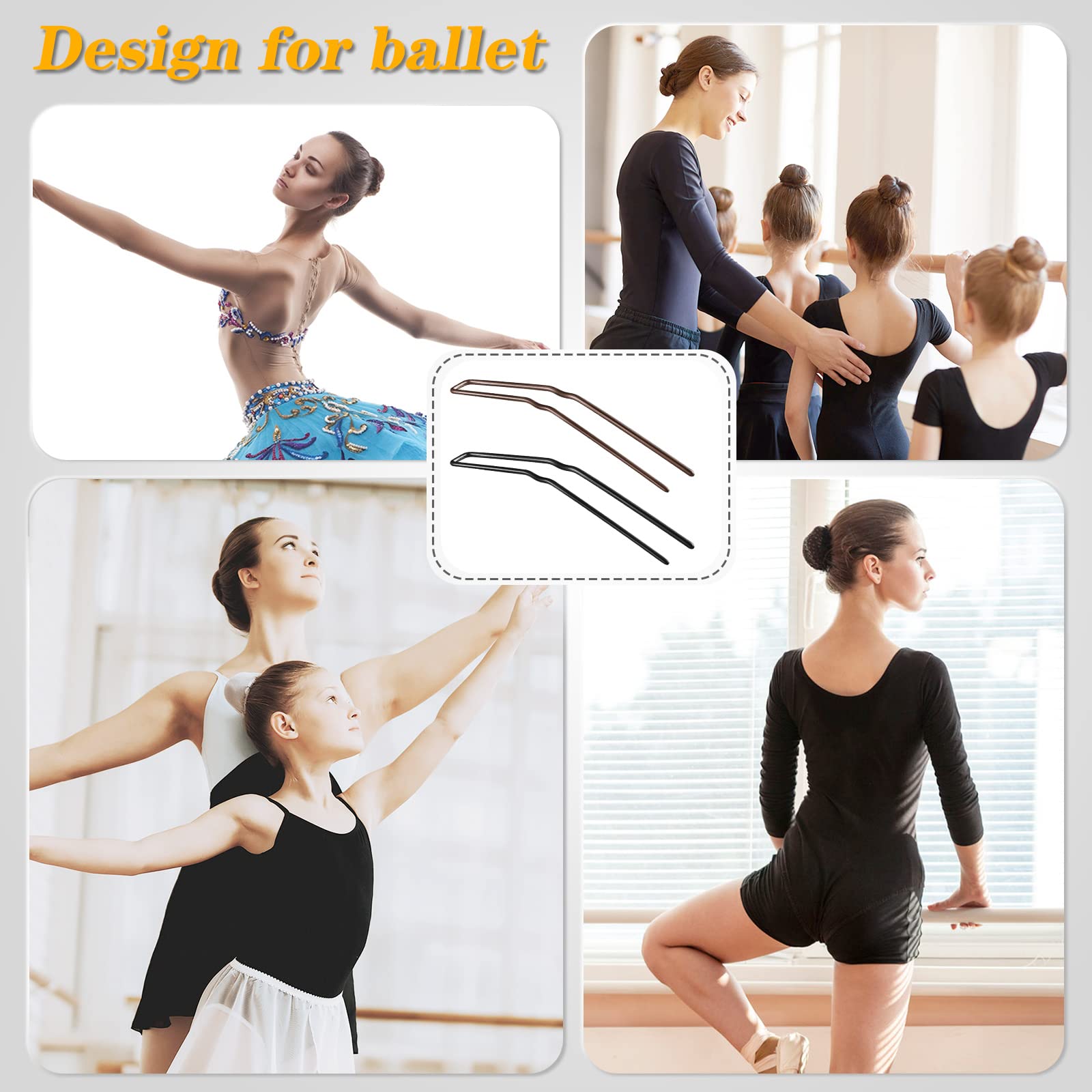 Foto 8 pulgar | Horquillas Waydress En Forma De U Para Bollos De Ballet, 36 Horquillas - Venta Internacional.