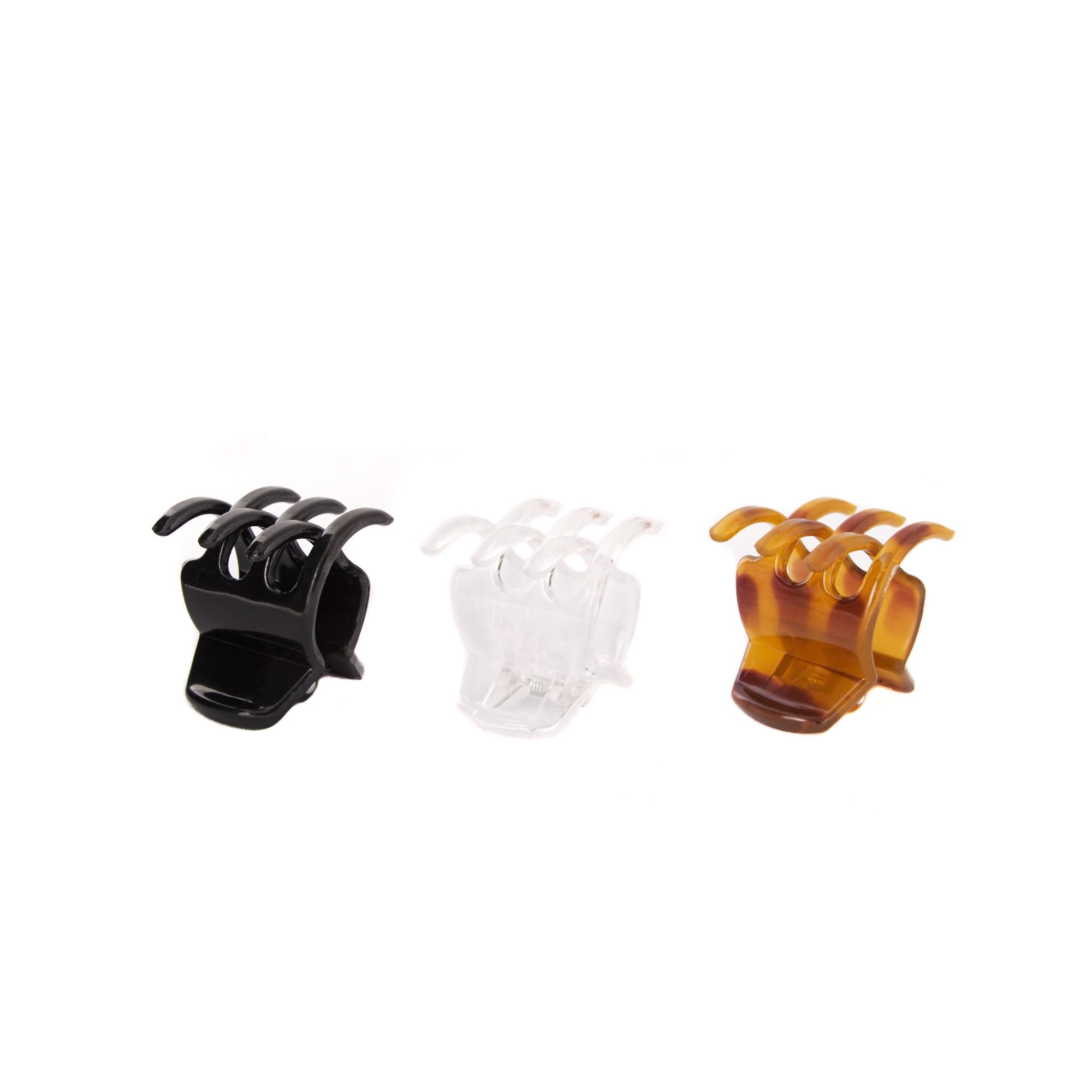 Foto 3 pulgar | Pinzas Para El Cabello Goody Classic Claw, 6 Unidades, Transparentes, Marrones Y Negras - Venta Internacional.