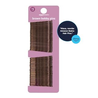 Foto 6 | Bobby Pins Amazon Basics, Color Marrón, 72 Unidades - Venta Internacional.