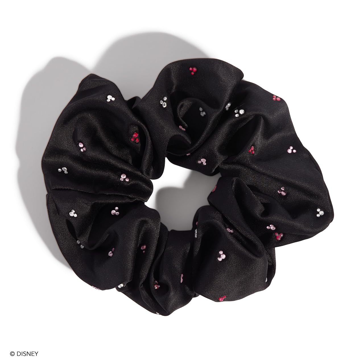 Foto 3 pulgar | Hair Scrunchies Kitsch, Tela De Mickey/minnie, Diamantes De Imitación, Color Negro - Venta Internacional.