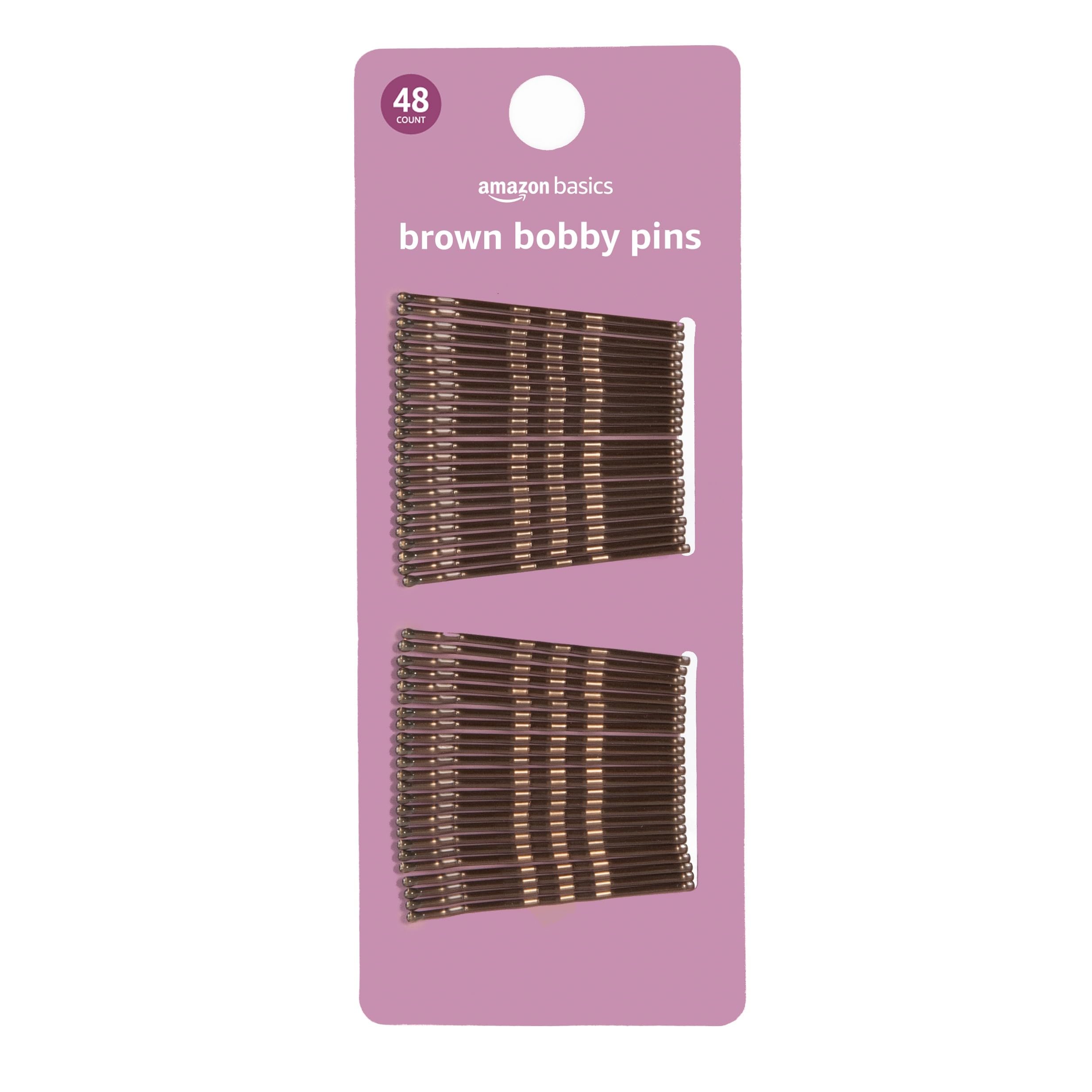 Foto 2 pulgar | Bobby Pins Amazon Basics, Marrón, 48 Unidades - Venta Internacional.