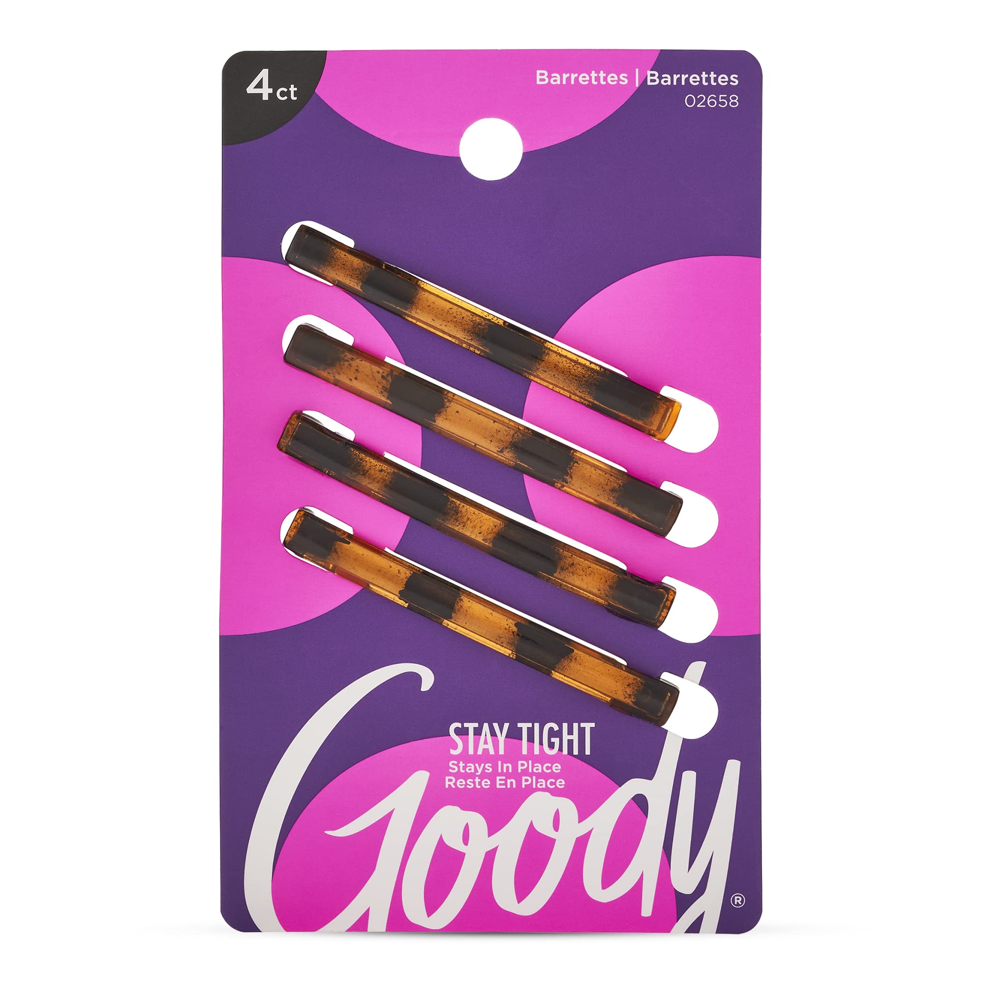 Foto 2 pulgar | Pinzas Para El Pelo Goody Mock Tort, 4 Unidades, Para Todo Tipo De Cabello - Venta Internacional.