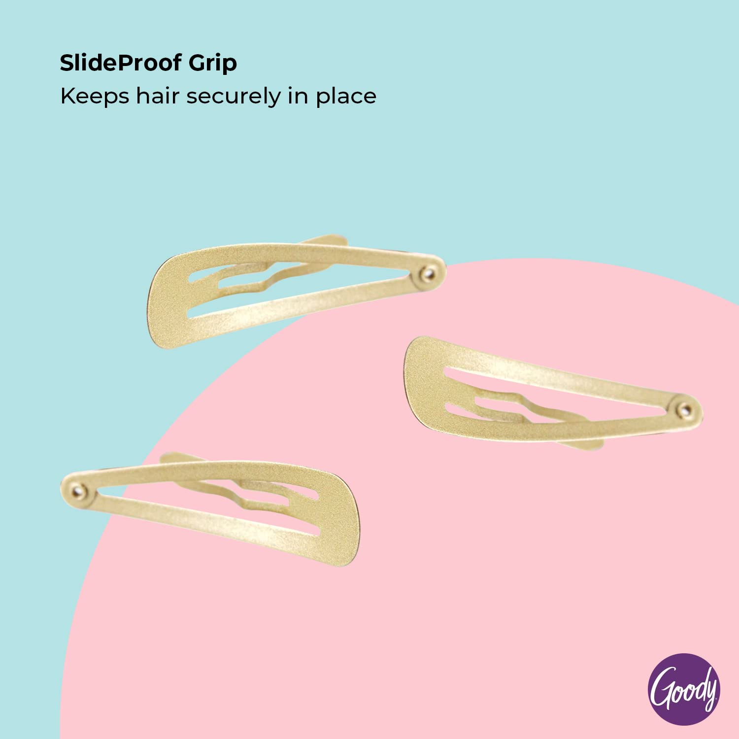 Foto 4 pulgar | Hair Snap Clips Goody Metal Contour Blonde, 6 Unidades - Venta Internacional.