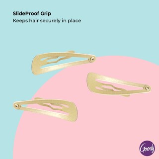 Foto 3 | Hair Snap Clips Goody Metal Contour Blonde, 6 Unidades - Venta Internacional.