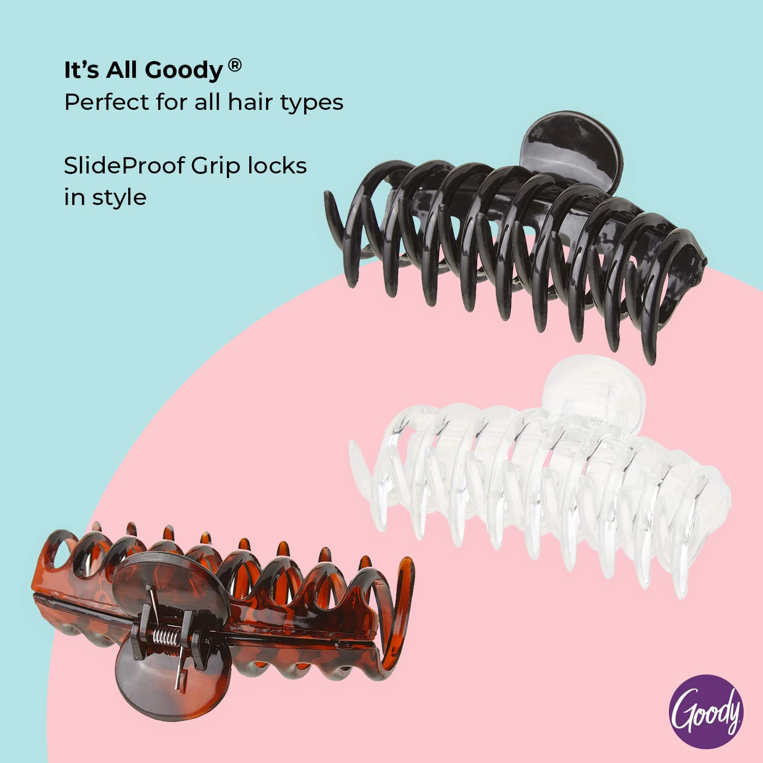 Foto 4 pulgar | Hair Accessories Goody Classics - Pinzas En Espiral Grandes (3 Unidades) - Venta Internacional.