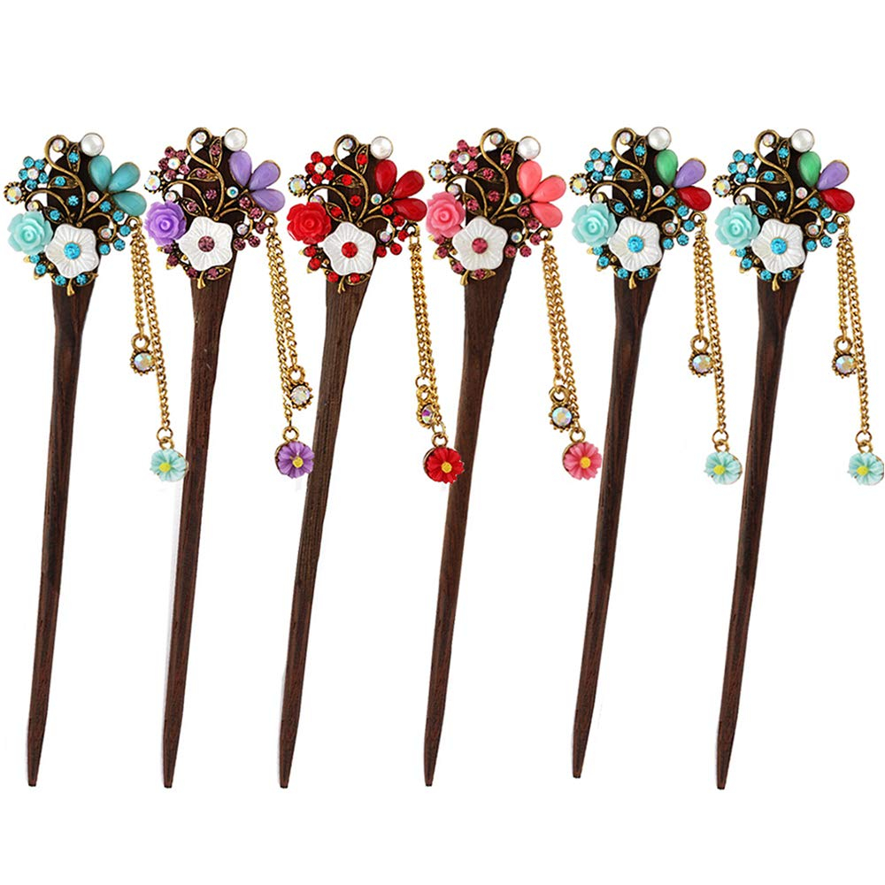 Foto 2 pulgar | Hair Stick Huoguo Vintage Hairpin Para Mujer  6 Unidades - Venta Internacional.