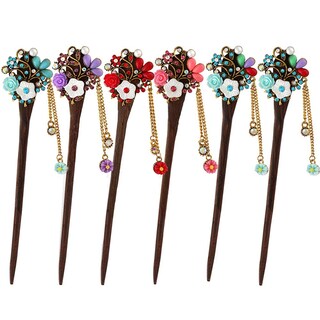 Foto 1 | Hair Stick Huoguo Vintage Hairpin Para Mujer 6 Unidades - Venta Internacional.