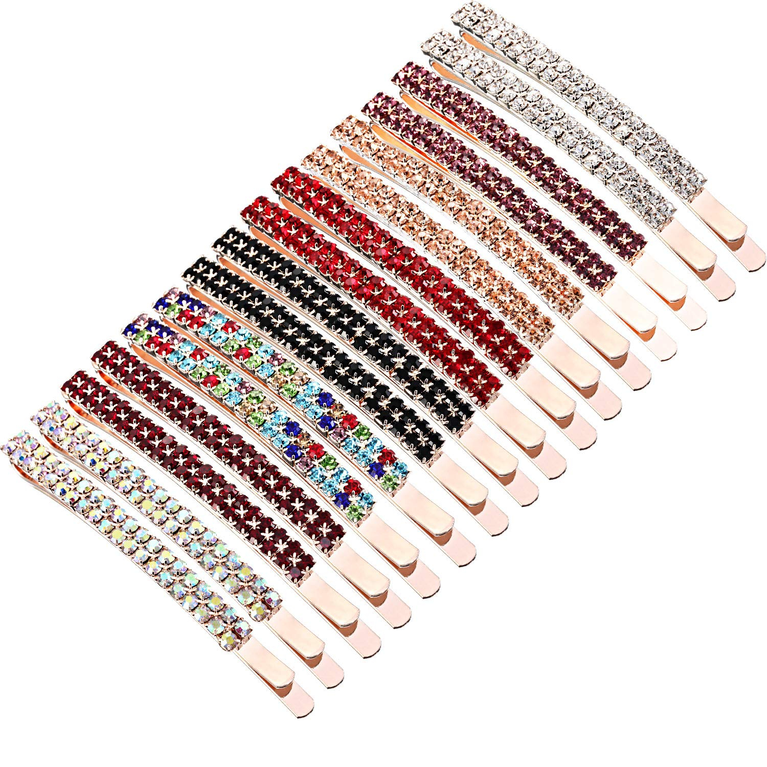 Foto 2 pulgar | Horquillas Para El Pelo Huoguo Ym0058 Con Cristales De Imitación  Doble Hilera - Venta Internacional.