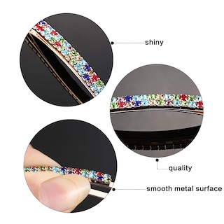 Foto 4 | Horquillas Para El Pelo Huoguo Ym0058 Con Cristales De Imitación Doble Hilera - Venta Internacional.