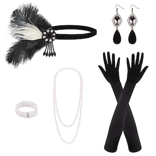 Foto 1 | Set De Accesorios Plulon Flapper Great Gatsby De Los Años 20 8 Piezas - Venta Internacional.