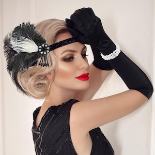 Foto 3 | Set De Accesorios Plulon Flapper Great Gatsby De Los Años 20 8 Piezas - Venta Internacional.