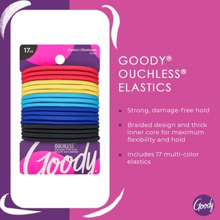 Foto 2 | Corbata Para El Pelo Goody, Elástica, Sin Bolsa, 17 Unidades, Varios Colores - Venta Internacional.