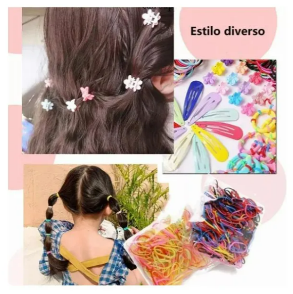 Foto 3 | 780pcs Xtellar Mini Ligas Para Cabello Elásticas Dama Accesorios Etc Accesorios Para Niñas