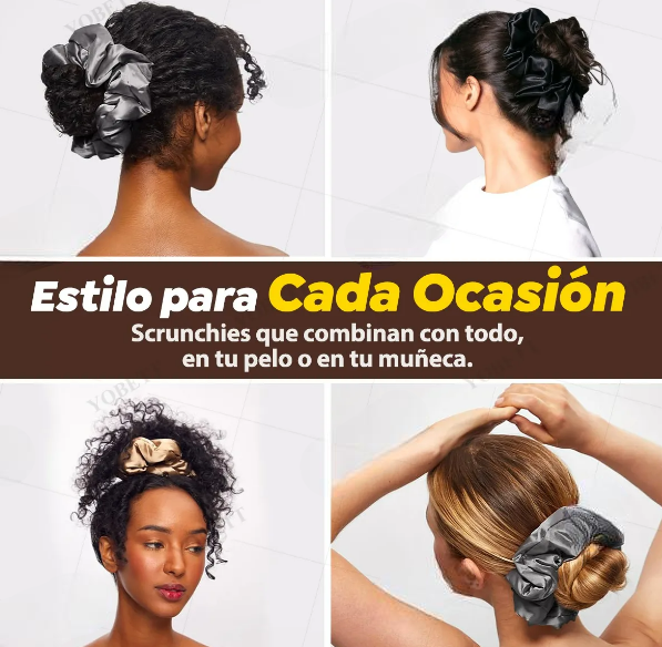 Foto 4 pulgar | Ligas para Cabello Xtellar Scrunchies 12 Piezas