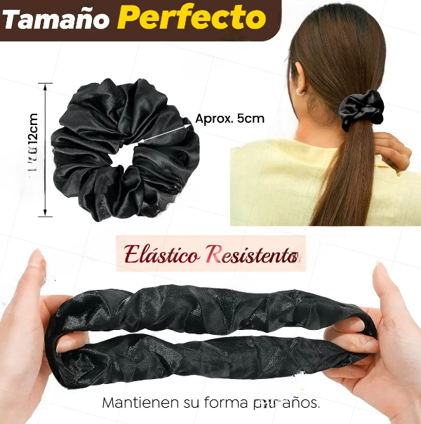 Foto 5 pulgar | Ligas para Cabello Xtellar Scrunchies 12 Piezas