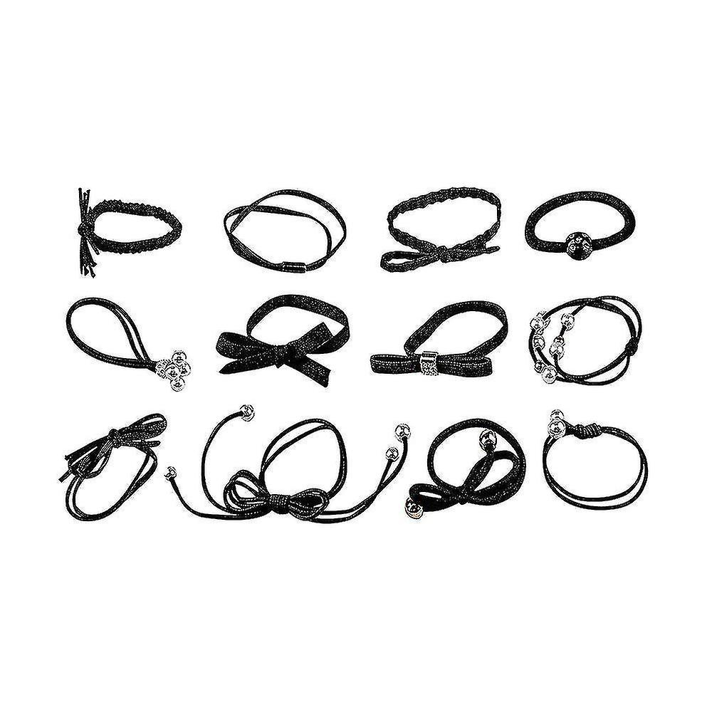 Foto 2 pulgar | Diademas Huoguo Elastic Black Para Peinado  Paquete De 12 - Venta Internacional.