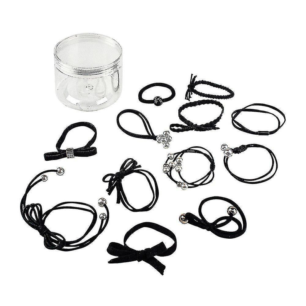 Foto 3 pulgar | Diademas Huoguo Elastic Black Para Peinado  Paquete De 12 - Venta Internacional.