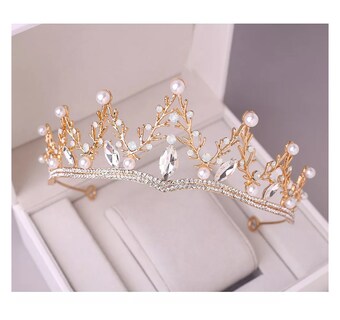 Foto 4 | Tiara Belug Dorada para Mujer
