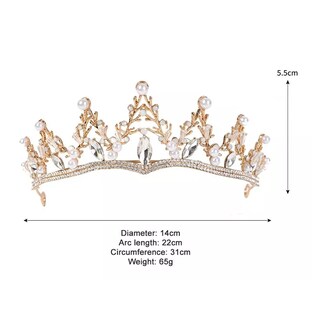 Foto 5 | Tiara Belug Dorada para Mujer