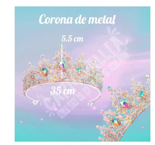 Foto 2 | Corona Princesa Tocado Tiara Reina