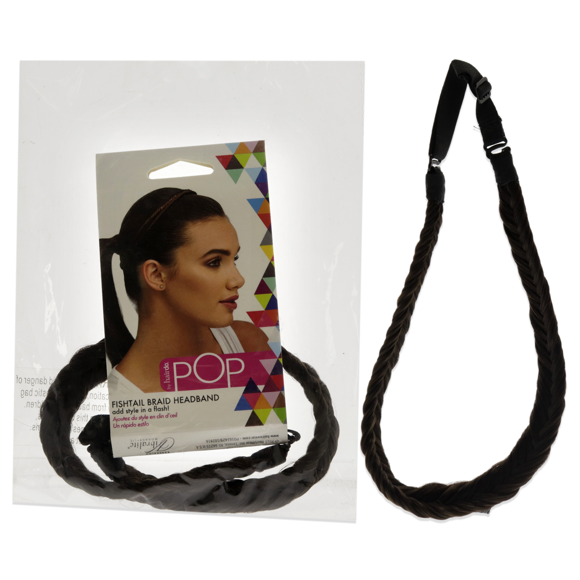 Foto 2 pulgar | Diadema Hairdo Pop R6 Con Trenza De Cola De Pez De Chocolate Negro - Venta Internacional.