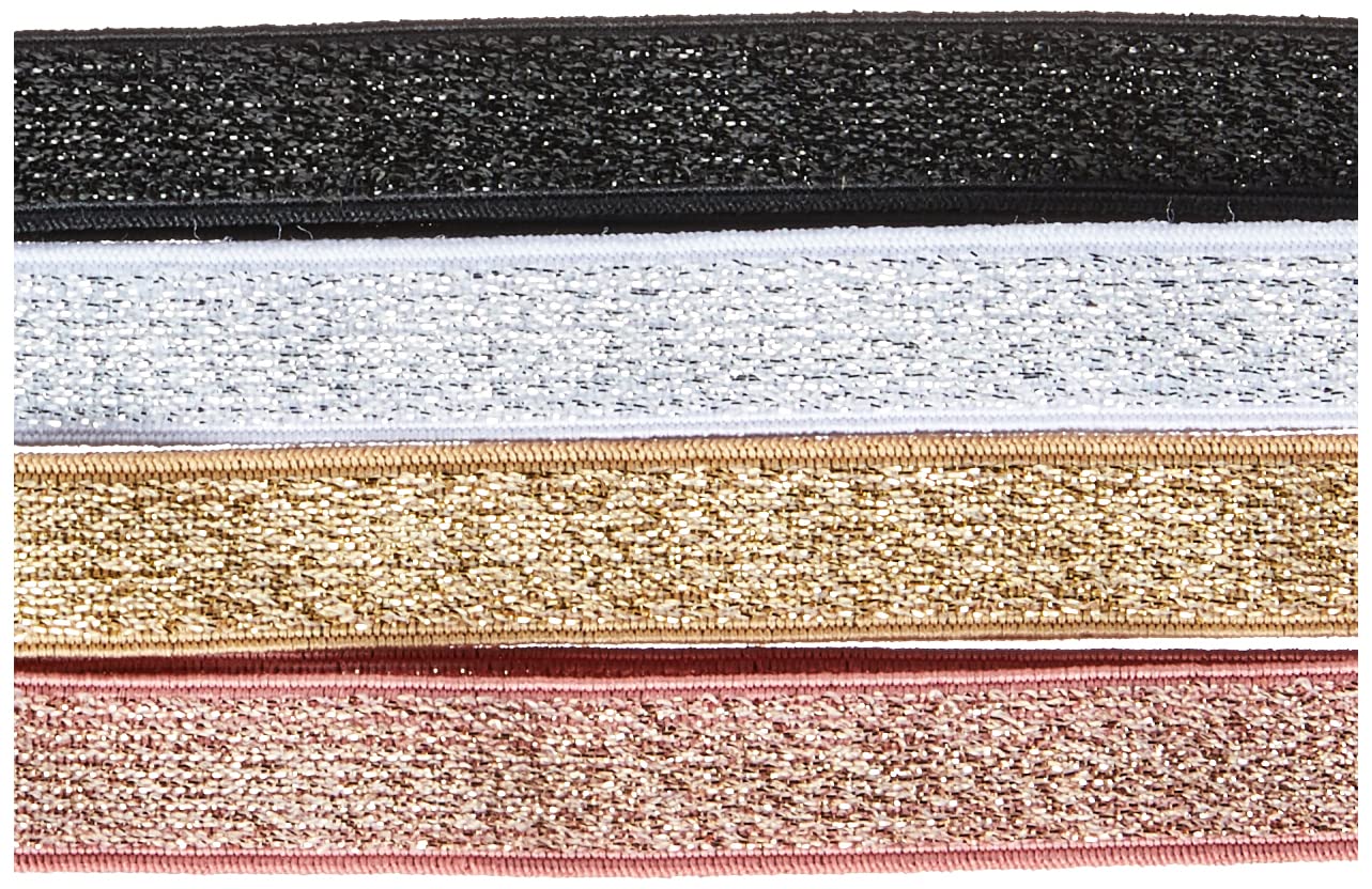 Foto 3 pulgar | Headwraps Revlon Essentials Metallic, Paquete De 4 - Venta Internacional.