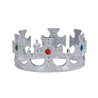 Foto 1 | Fiesta De Plata Con Forma De Corona Del Rey Con Joyas De Plástico De Crown Beistle - Venta Internacional.