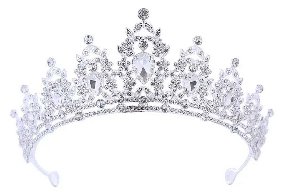 Foto 2 pulgar | Corona Xtellar De Reina Princesa Niña Tocado Novia Boda Tiara Blanco