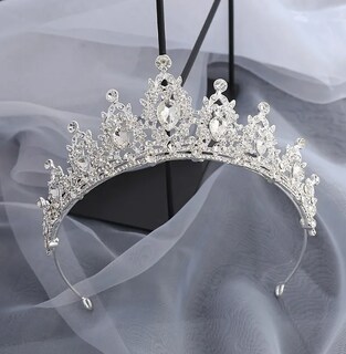 Foto 2 | Corona Xtellar De Reina Princesa Niña Tocado Novia Boda Tiara Blanco