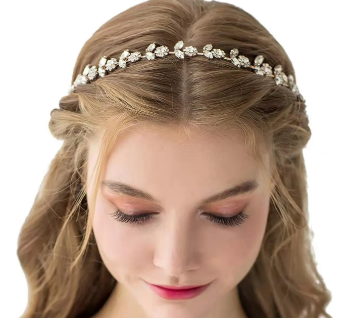 Foto 4 pulgar | Diadema Xtellar De Cristal Para Novia Con Diamantes De Imitación
