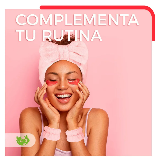 Foto 5 pulgar | Kit Xtellar Diadema Y Muñequeras Skincare Maquillaje Mascarilla Rosa
