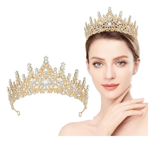 Foto 2 pulgar | Corona Xtellar Princesa Niña Mujer Diadema Tiara Para Novia De Boda
