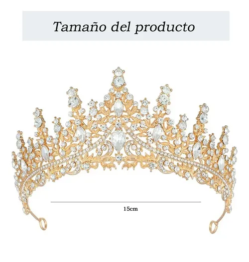Foto 3 pulgar | Corona Xtellar Princesa Niña Mujer Diadema Tiara Para Novia De Boda