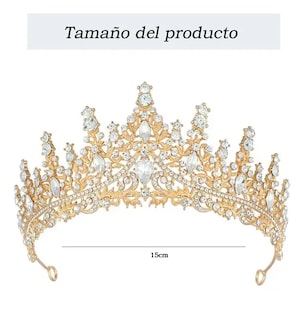 Foto 2 | Corona Xtellar Princesa Niña Mujer Diadema Tiara Para Novia De Boda