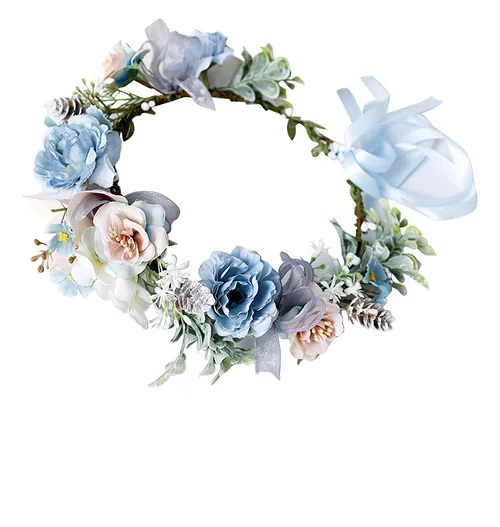 Foto 2 pulgar | Diademas Xtellar Florales Para El Pelo Con Corona Flores Nupciales